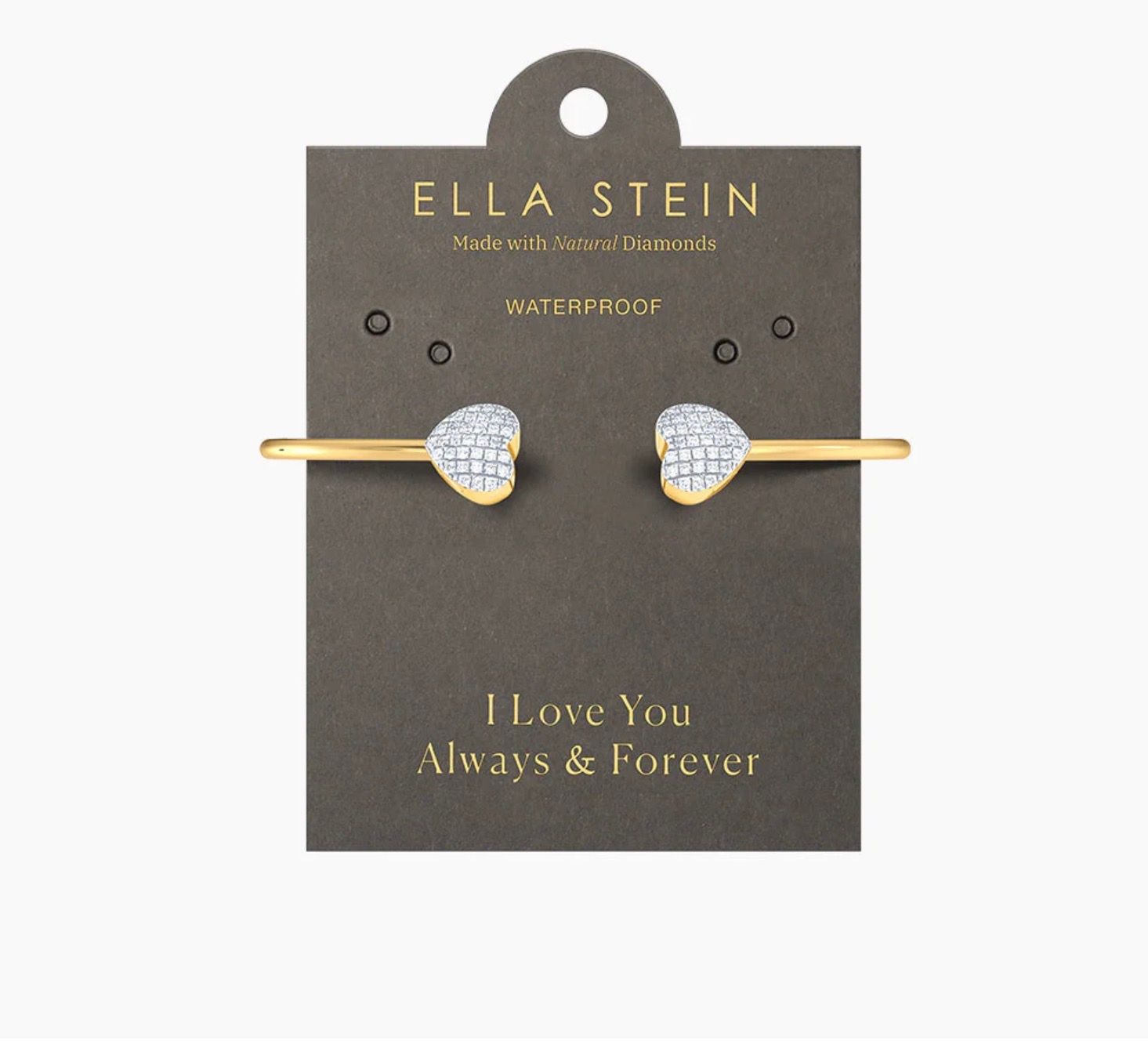 Waterproof Twin Hearts Cuff Bracelet