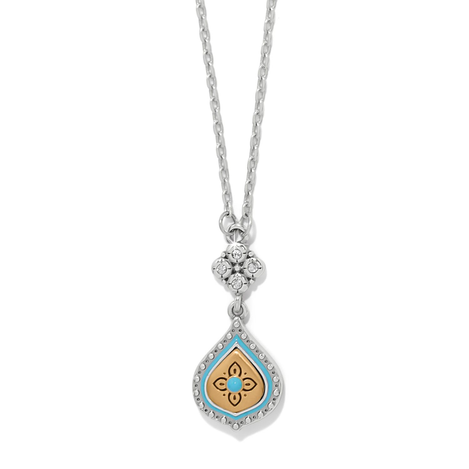 Mosaic Cerrillos Petite Teardrop Necklace
