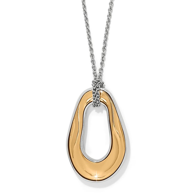 Cascade Two Tone Rio Oval Necklace