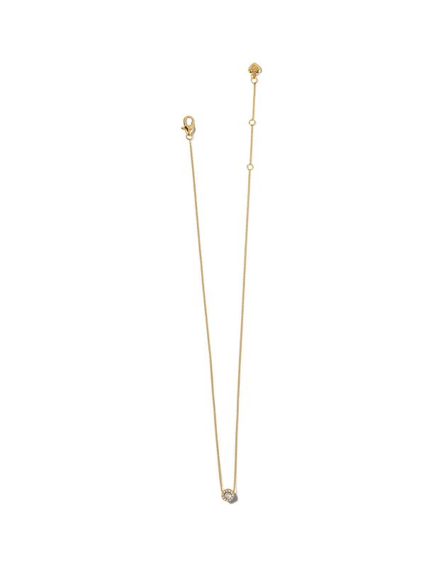 Illumina Mini Gold Solitaire Necklace