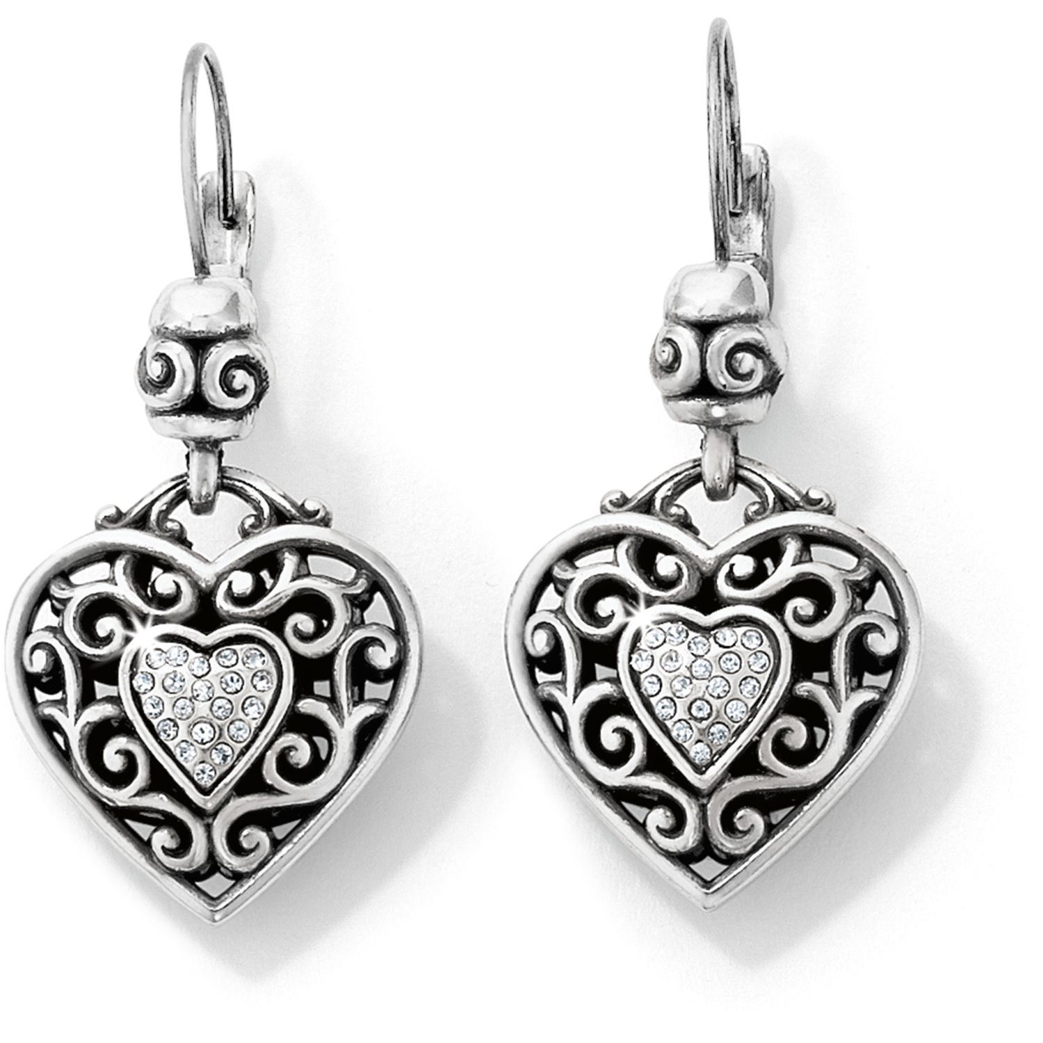 Reno Heart Leverback Earring