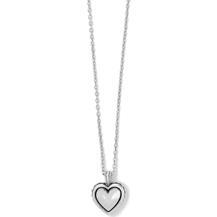 Pretty Tough Bold Heart  Petite Necklace