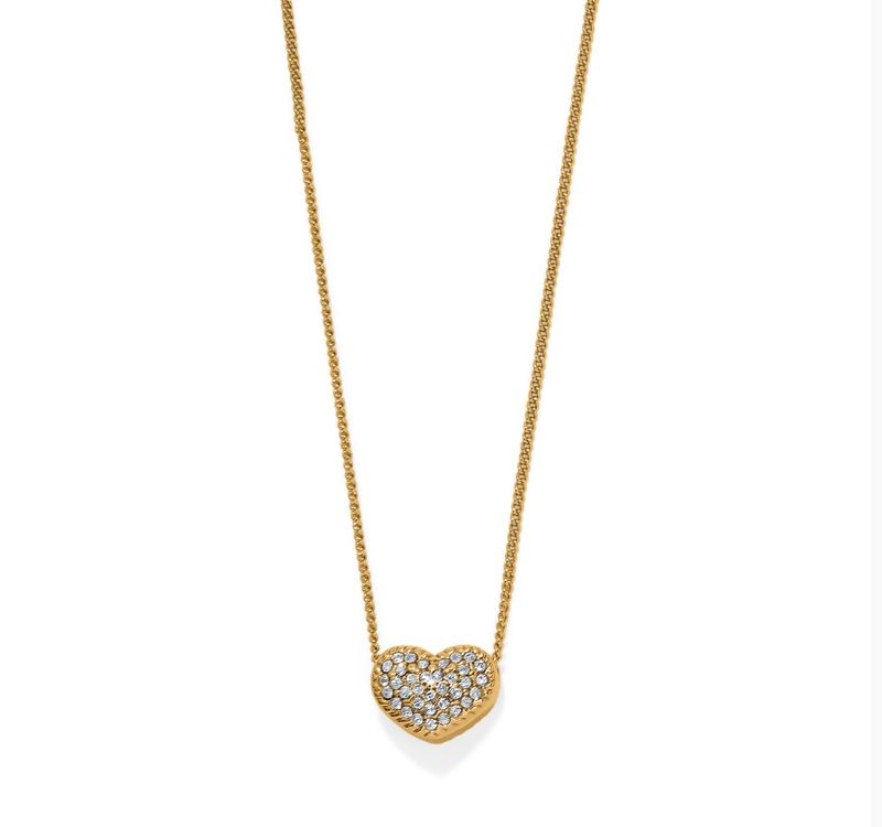 Illumina Celeste Heart  Petite Necklace Gold
