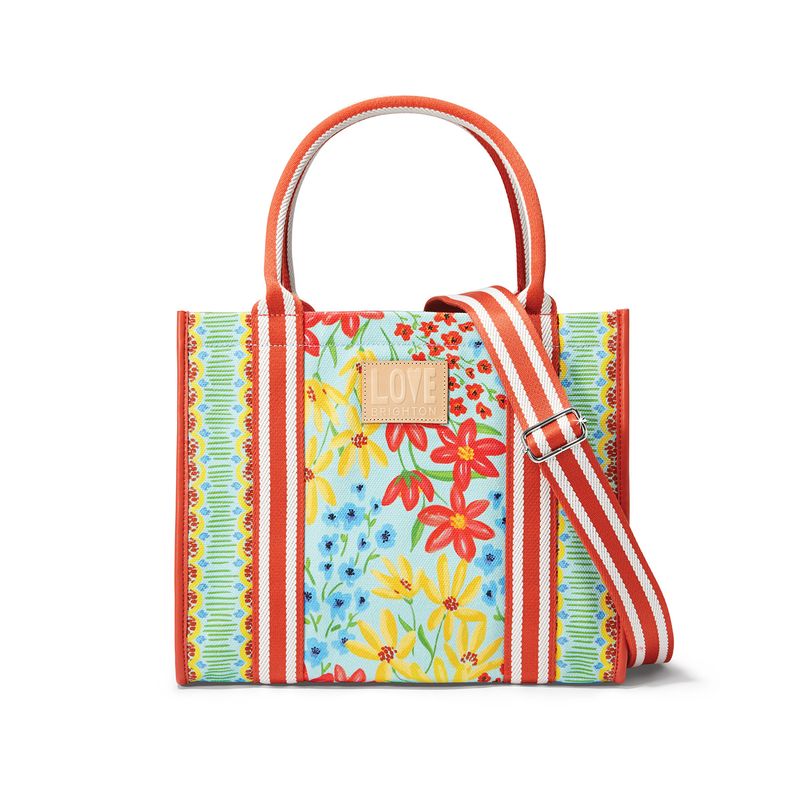 Painterly Garden Canvas Carryall Tote Bag