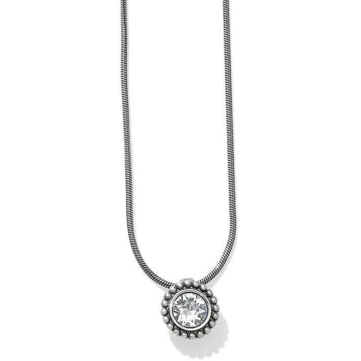 Twinkle Crystal Necklace Silver