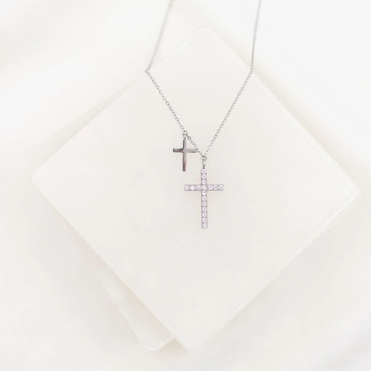 Walk by Faith Necklace Silver