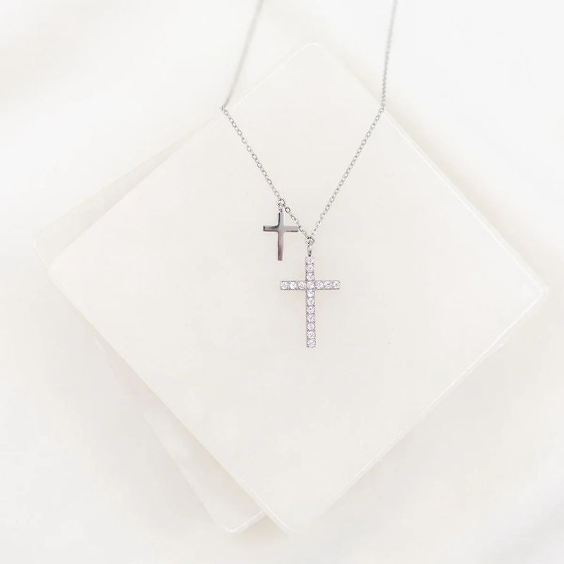 Walk by Faith Necklace Silver