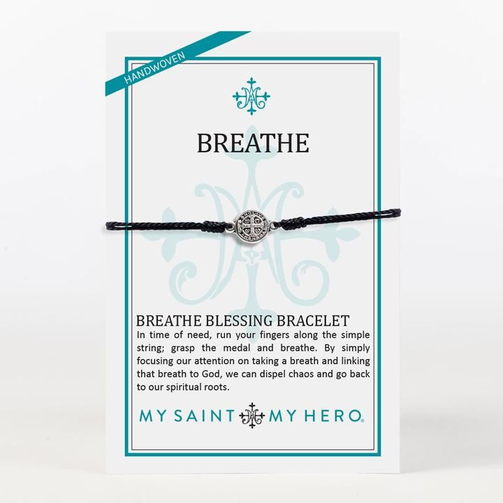 Breathe Bracelet Black Silver