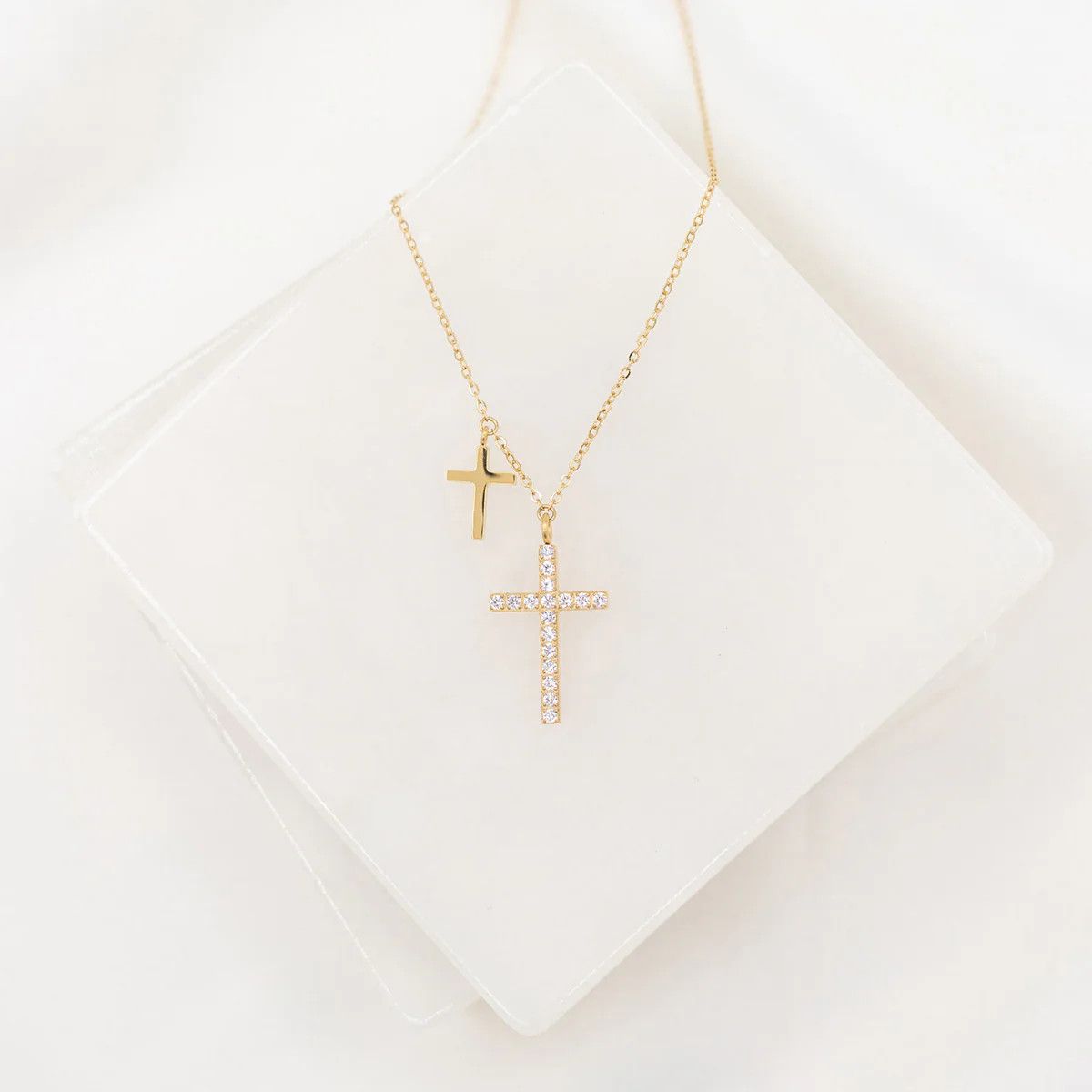 Walk by Faith Necklace Gold
