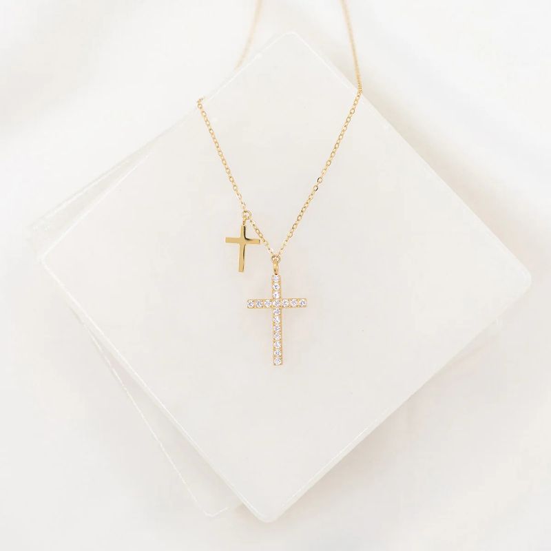 Walk by Faith Necklace Gold