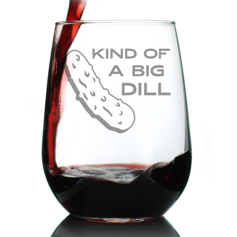 Stemless Wine Glass Big Dill