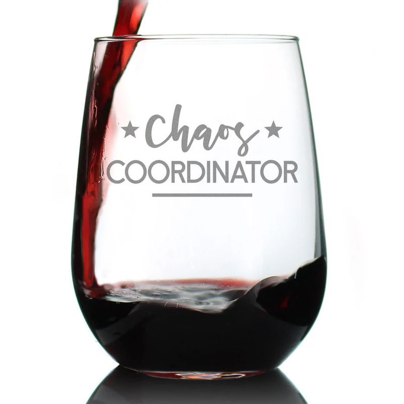 Stemless Wine Glass Chaos Coordinator