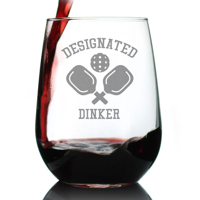 Stemless Wine Glass Designated Dinker