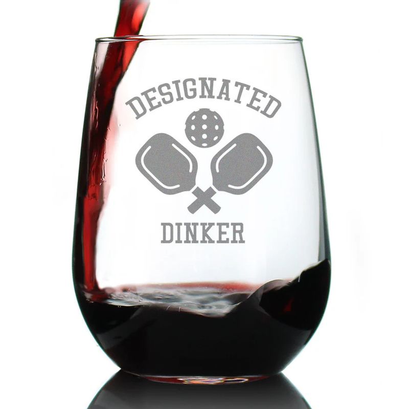 Stemless Wine Glass Designated Dinker