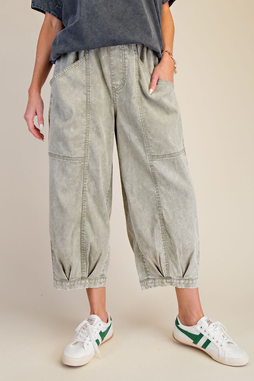 Relaxed Patch Pocket Pants