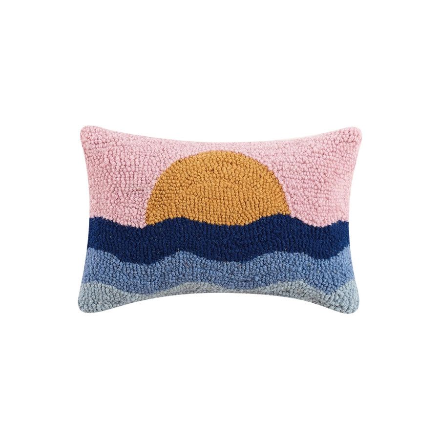 Sunset Hook Pillow 8x12"