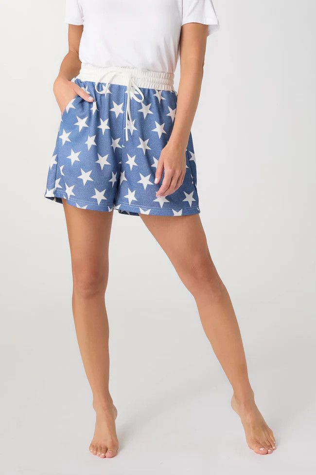 Independence Day Drawstring Shorts