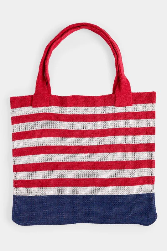America Striped Shopper Tote
