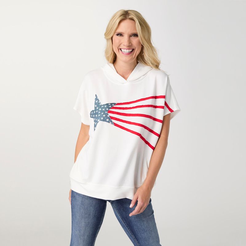 Star Blast America Top with Hood