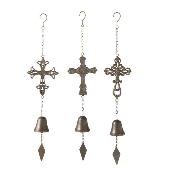 Metal Cross Windchime - 3 styles