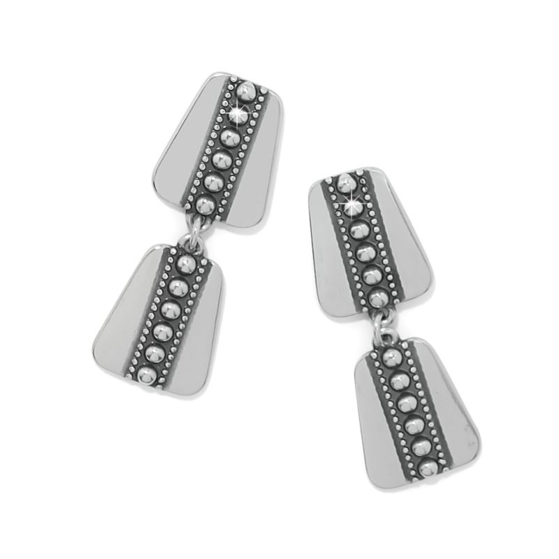 Pretty Tough Geo Post Drop Earrings