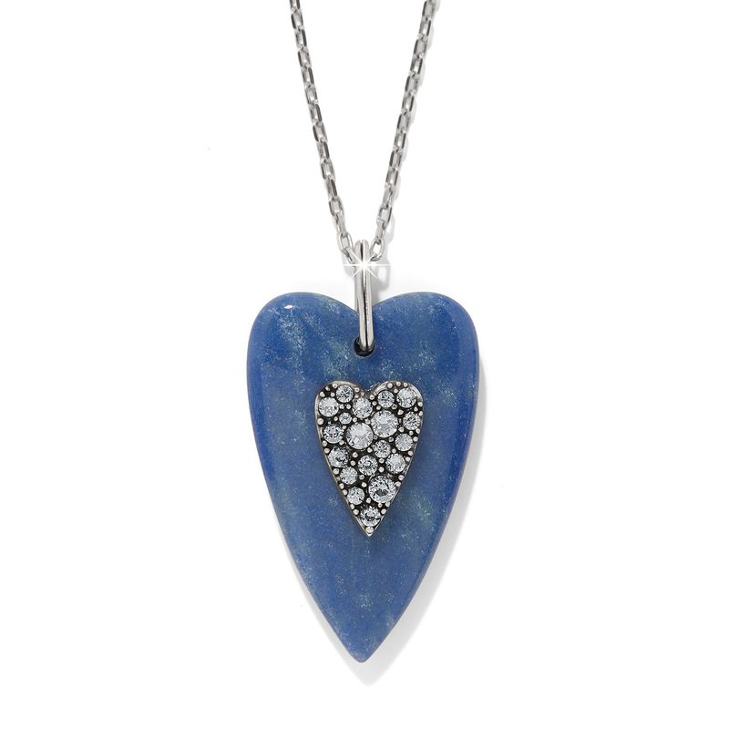 Love Messages B You Blue Quartz Necklace