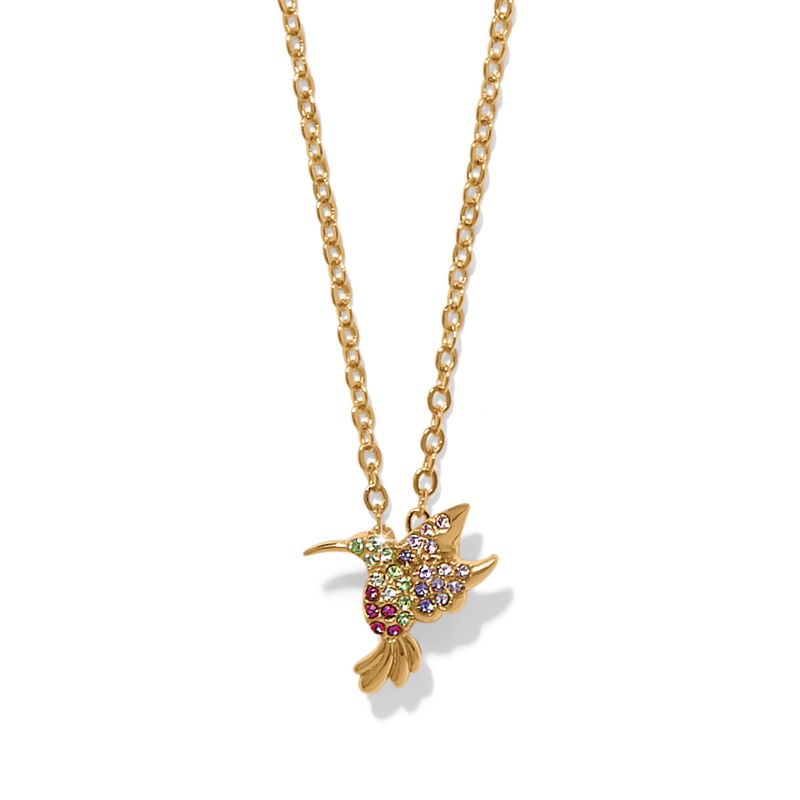 Enchanted Gem Hummingbird Necklace