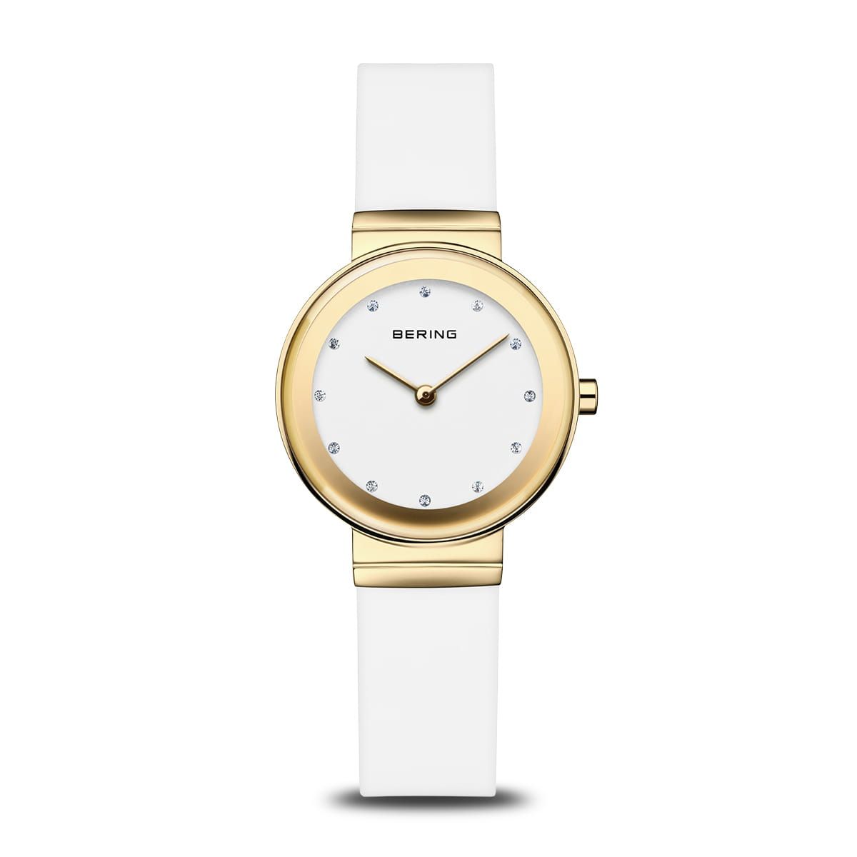 Bering Watch Classic Polished Gold - White