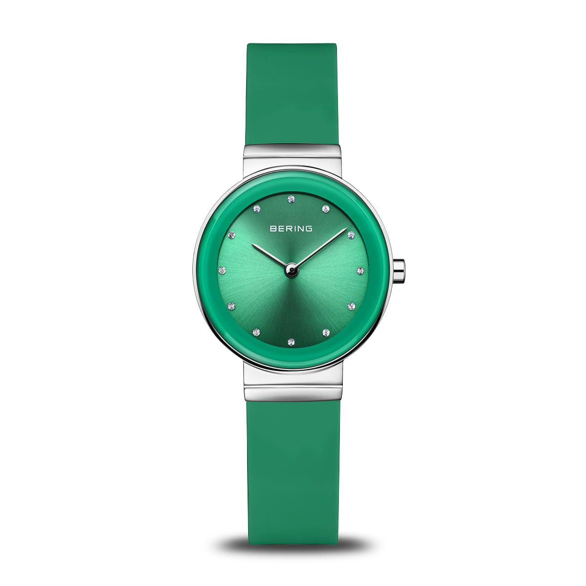 Bering Watch Classic Polished Silver - Green