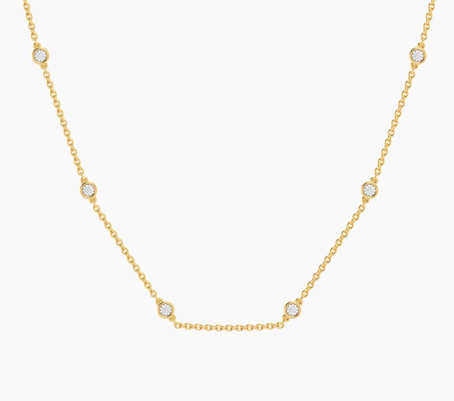 Waterproof In the Loop Chain Necklace Gold