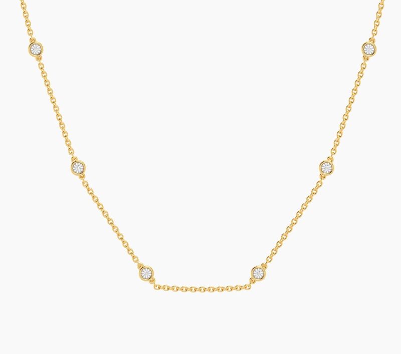 Waterproof In the Loop Chain Necklace Gold