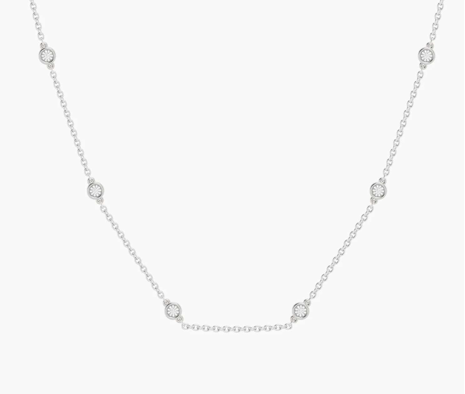 Waterproof In the Loop Chain Necklace Silver