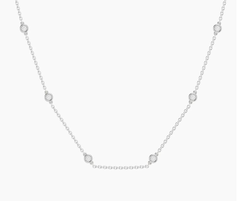 Waterproof In the Loop Chain Necklace Silver