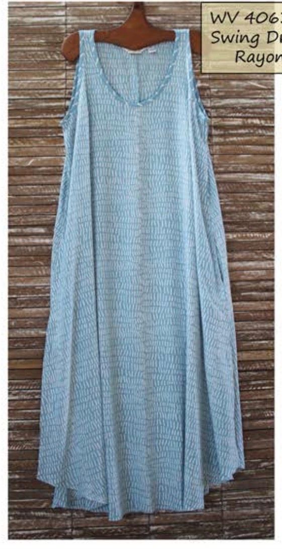 Swing Dress Aqua