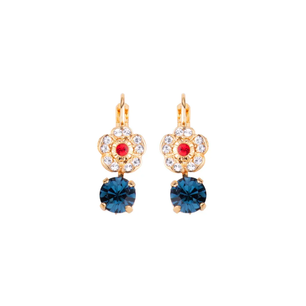 Mariana Cosmos Drop Earrings YG (Pearl Center)