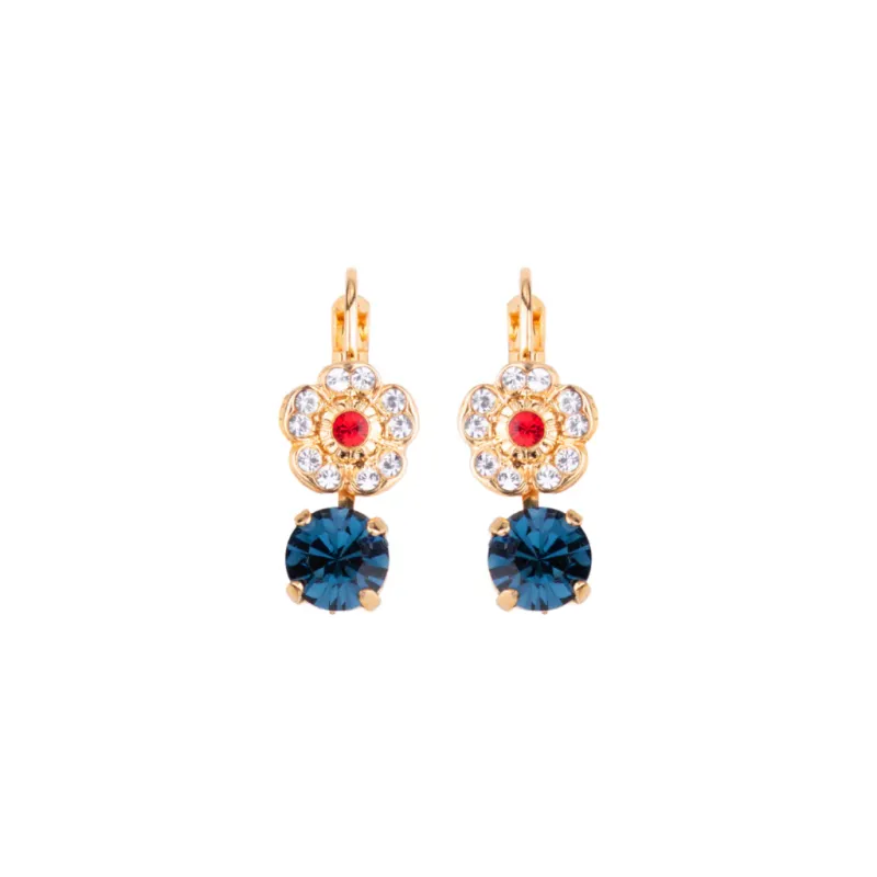 Mariana Cosmos Drop Earrings YG (Pearl Center)
