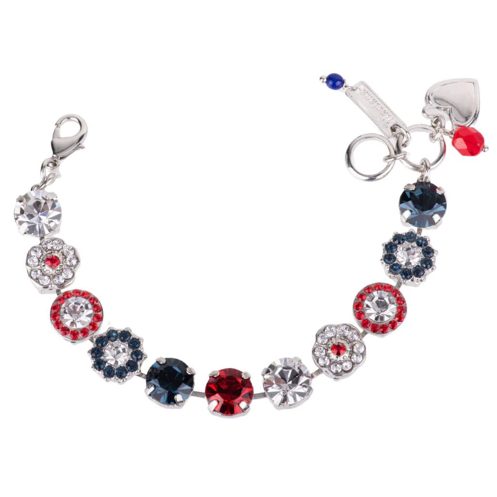 Mariana Large Rosette Bracelet in "Americana"