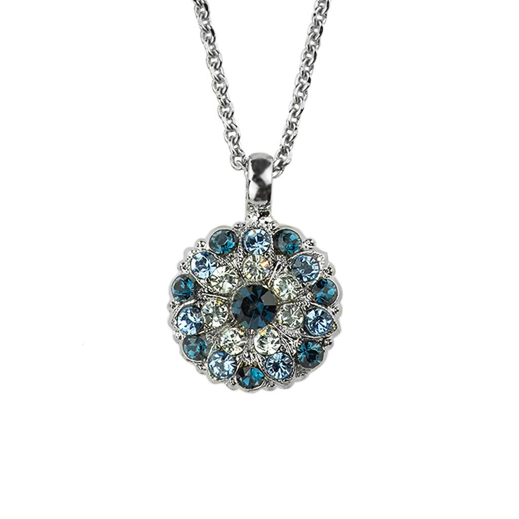 Mariana Guardian Angel “Blues/Clear” Necklace