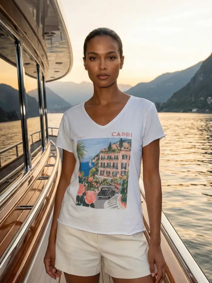 Italy Capri Riviera Tee One Size