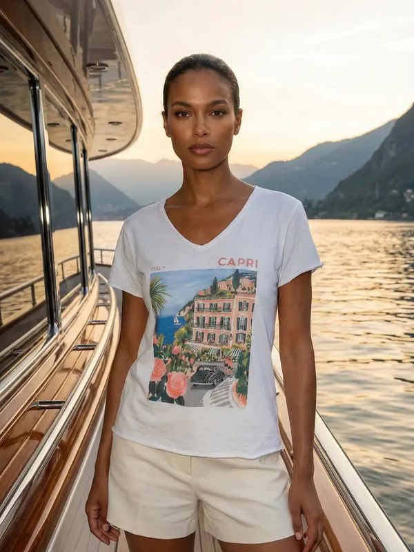 Italy Capri Riviera Tee One Size