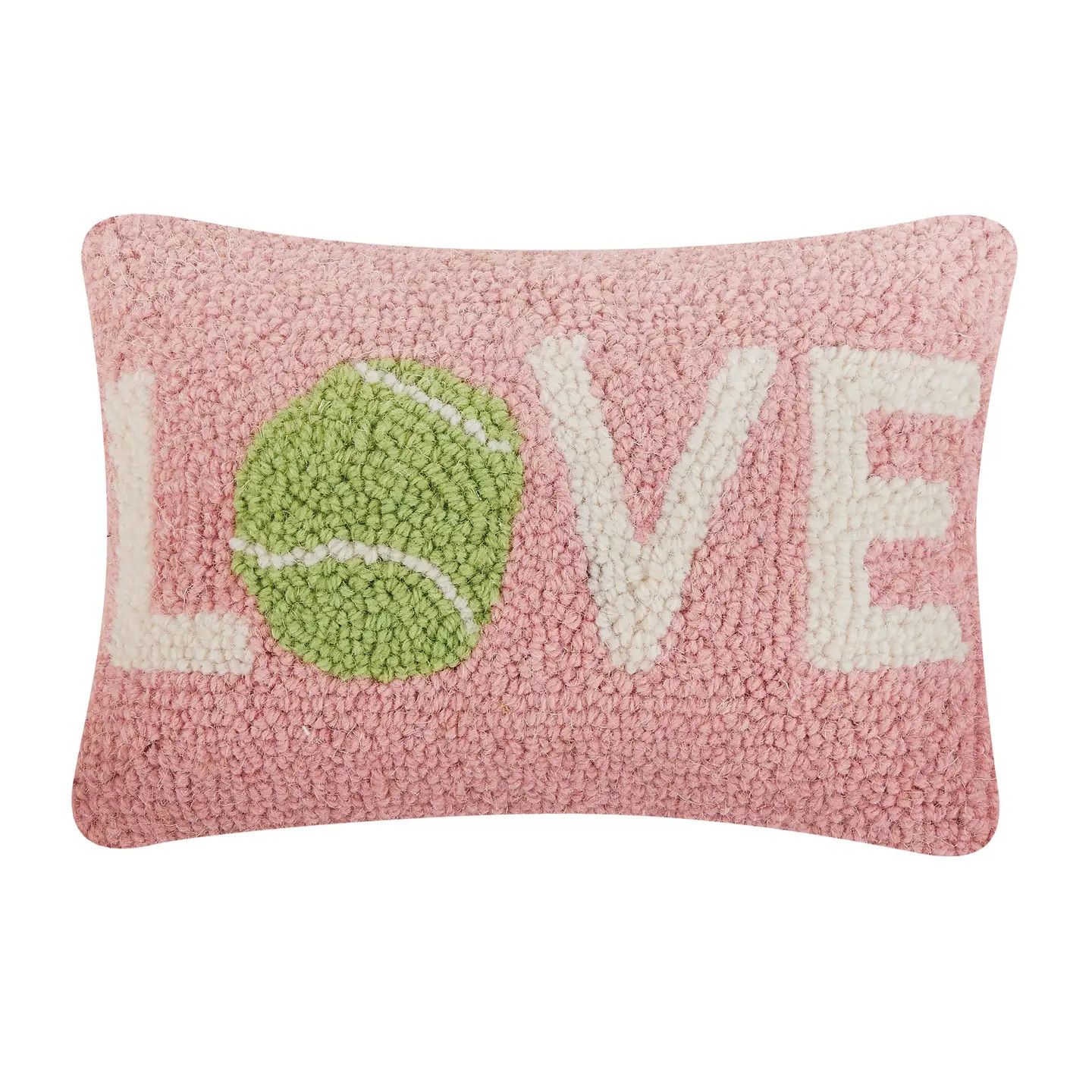 Tennis Love Hook Pillow 8x12"