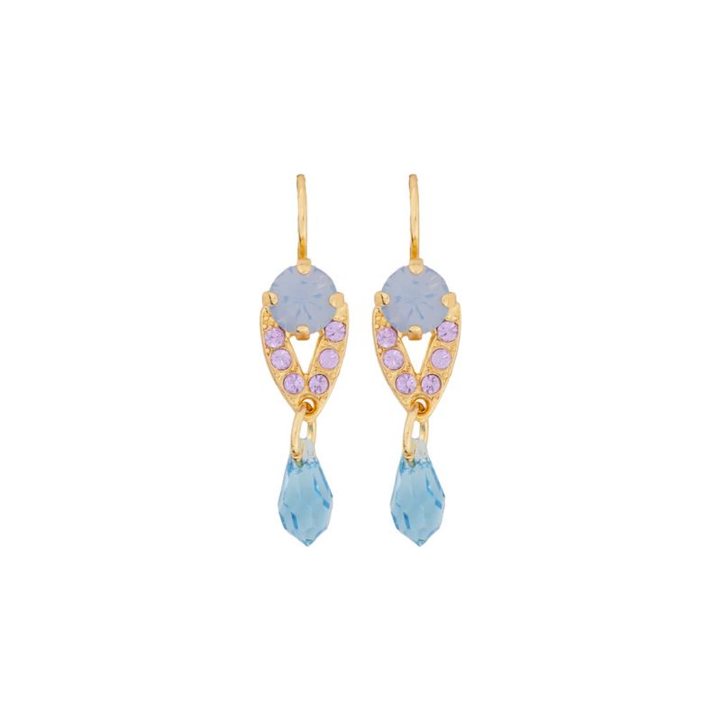 Mariana Medium Embellished Drop Earrings in "Lavender Fields"