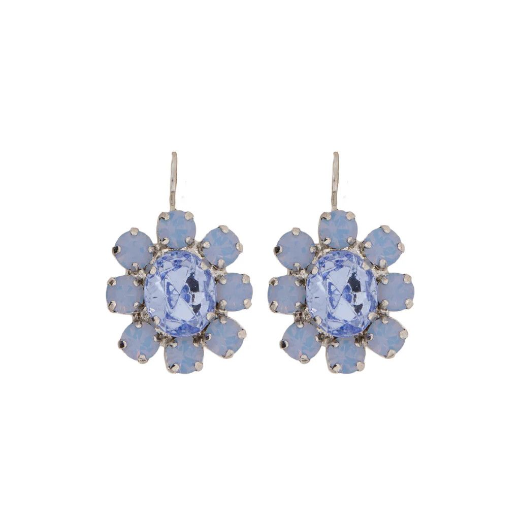 Mariana Blue Flower Earrings