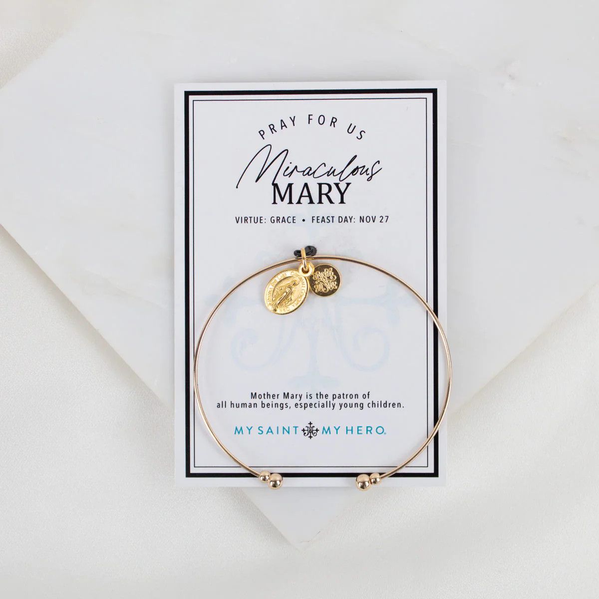 Whispers Bangle Miraculous Mary Gold