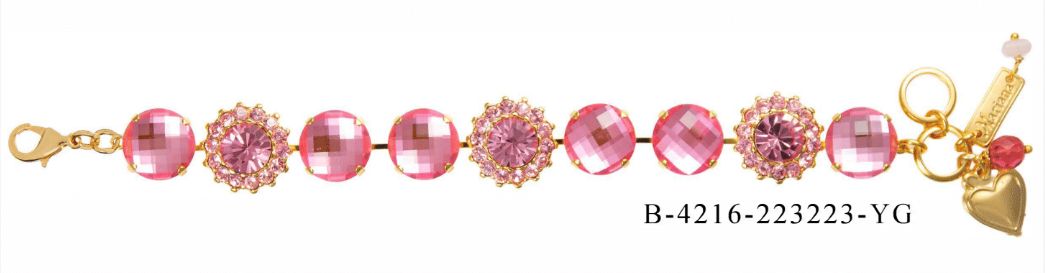 Mariana Extra Luxurious Starburst Bracelet Pink
