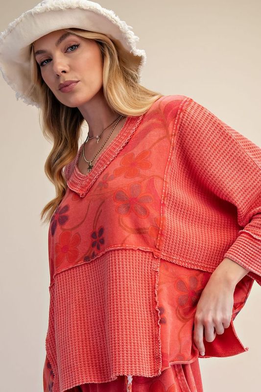 Boho Red Top