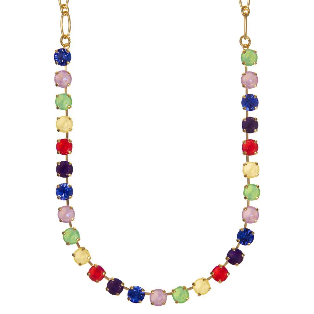 Medium Everyday Necklace in Polka Dot Bikini Yellow Gold