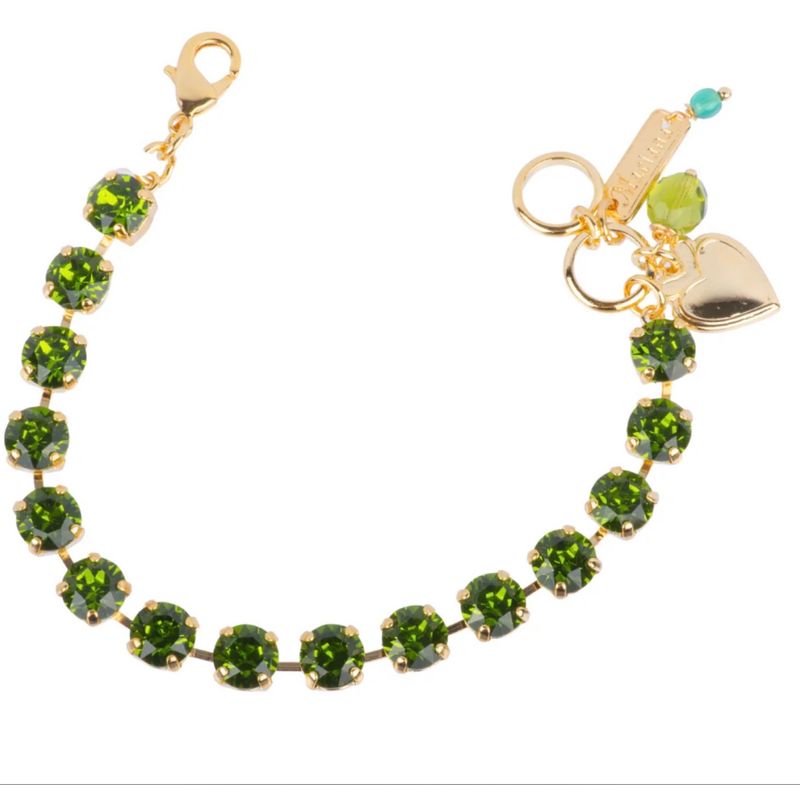 Mariana "Olive Garnish" Green YG Bracelet