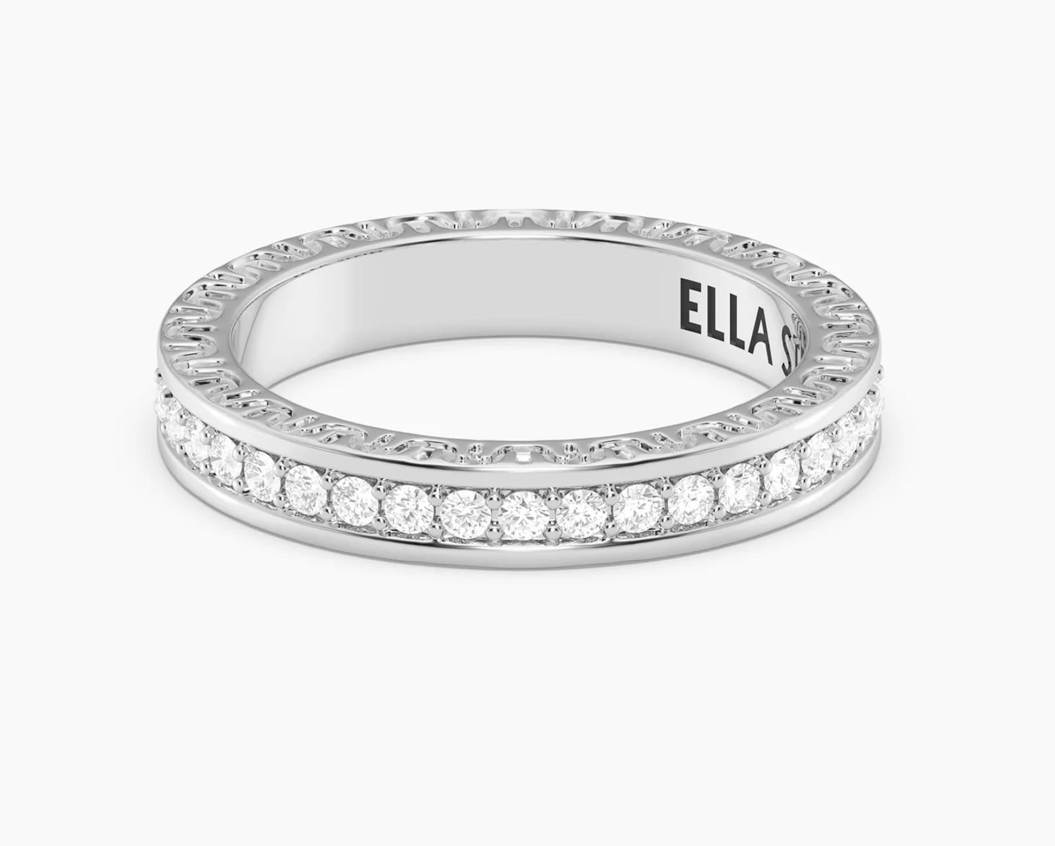 Lab-Grown Eternity Diamond Band Ring Size 8