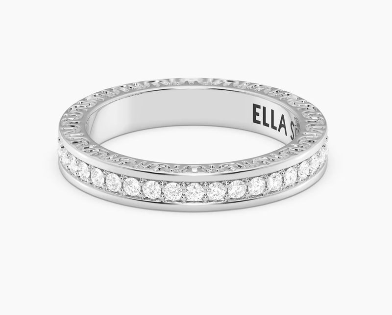 Lab-Grown Eternity Diamond Band Ring Size 8